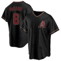 Punc A.Diamondbacks #8 James McCann Player Black Replica Alternate Stitched Jersey