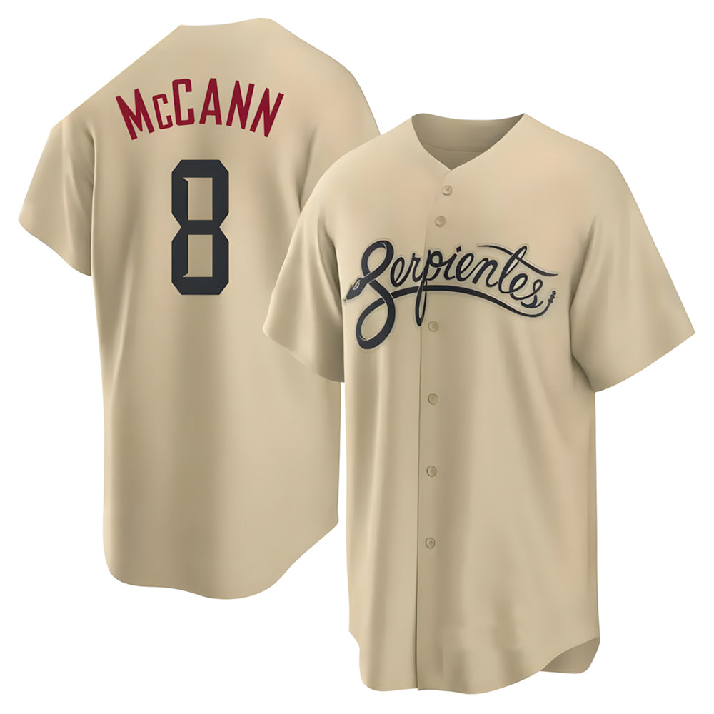 Punc A.Diamondbacks #8 James McCann Player Gold Replica 2026 City Connect Cool Stitched Jersey