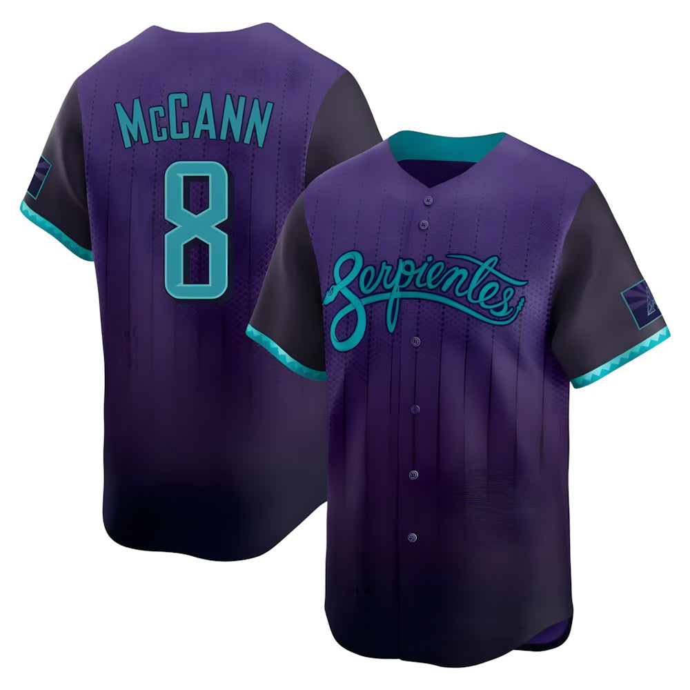 Punc A.Diamondbacks #8 James McCann Player Purple Limited 2026 City Connect Stitched Jersey