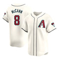 Punc A.Diamondbacks #8 James McCann Player White Red Limited Home Stitched Jersey