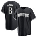 Punc A.Diamondbacks #8 James McCann Player White Replica Black 2026 World Series Stitched Jersey