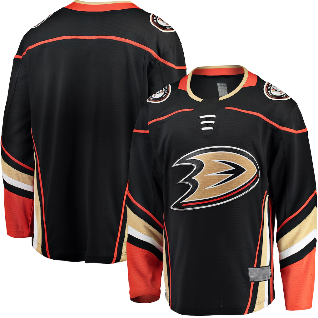 Punc A.Ducks Black Breakaway Home Jerseys