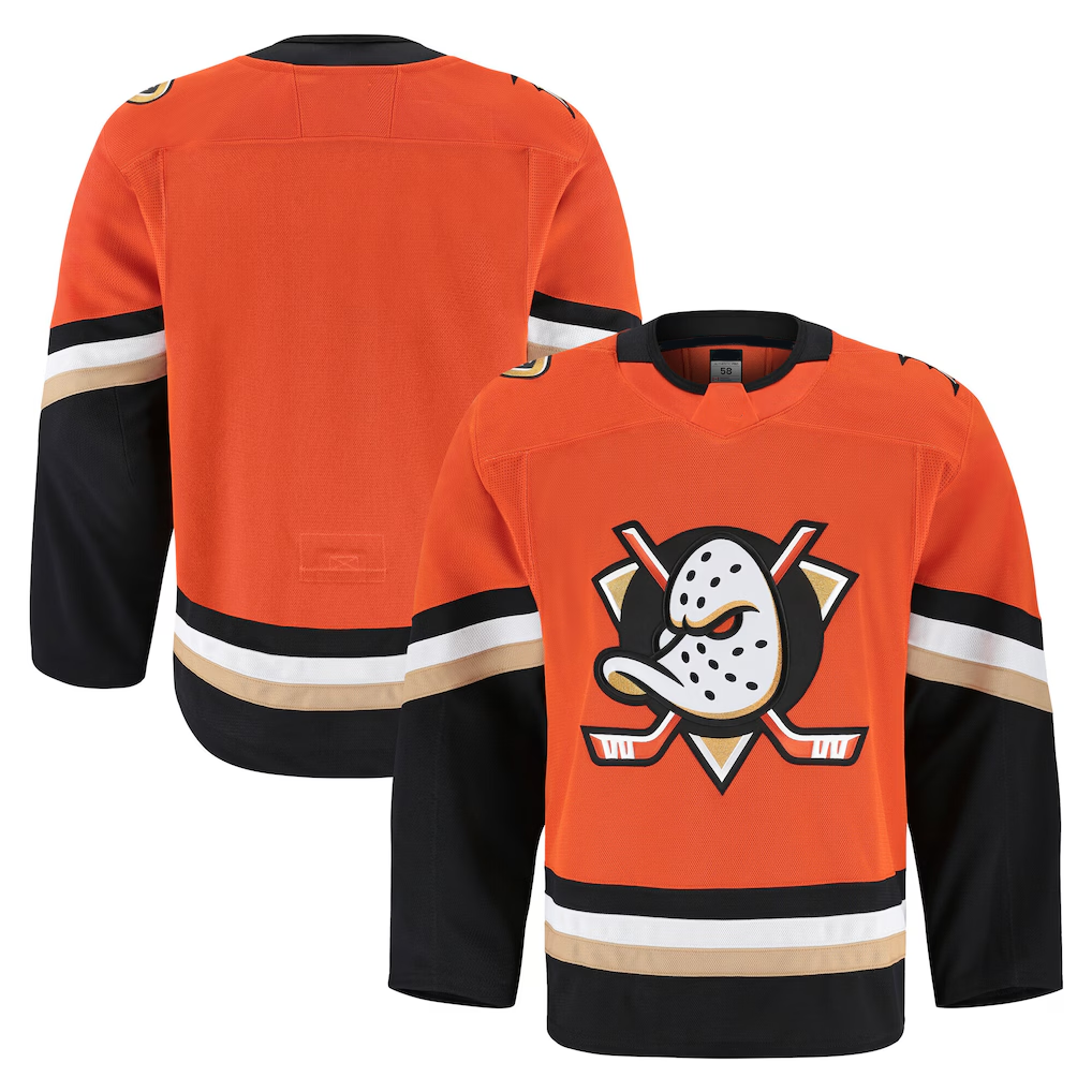 Punc A.Ducks Orange Home Authentic Pro Jerseys