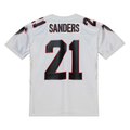 Punc A.Falcons 1991 #21 Deion Sanders Mitchell & Ness White Authentic Throwback Retired Player Stitched Puhic Jersey