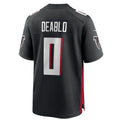 Punc A.Falcons #0 Divine Deablo Player Black Home Game Stitched Jerseys