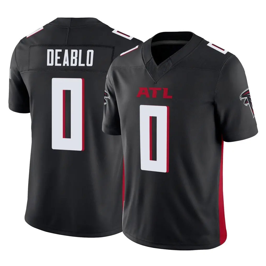 Punc A.Falcons #0 Divine Deablo Player Black Vapor F.U.S.E. Limited Home Game Stitched Jerseys