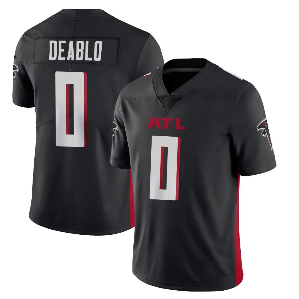 Punc A.Falcons #0 Divine Deablo Player Black Vapor Limited Home Game Stitched Jerseys