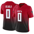 Punc A.Falcons #0 Divine Deablo Player Red Vapor F.U.S.E. Limited Home Game Stitched Jerseys