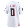 Punc A.Falcons #0 Divine Deablo Player White Home Game Stitched Jerseys