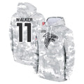 Punc A.Falcons #11 Jalon Walker Player Arctic Camo Salute to Service Limited Hoodie Stitched Jerseys