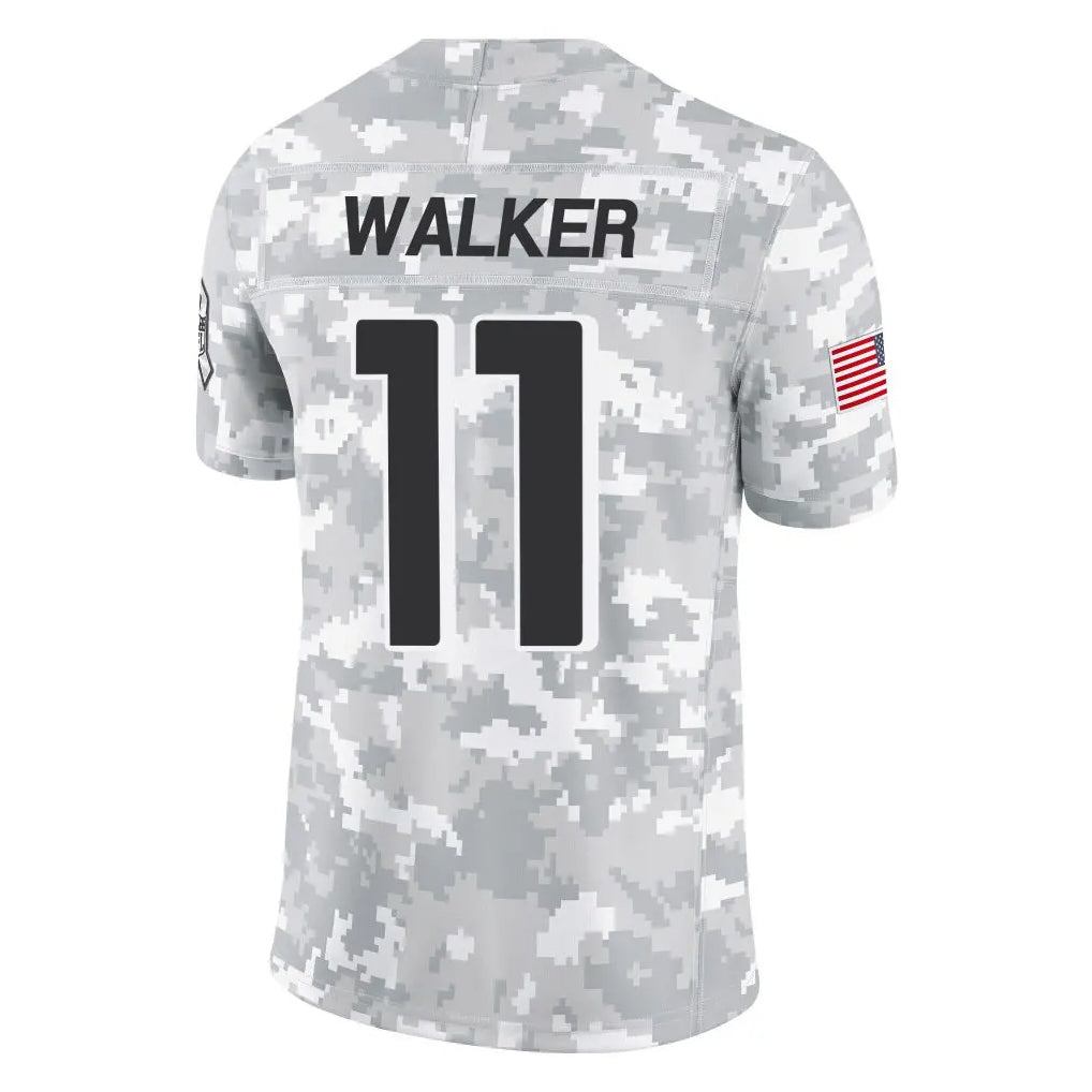 Punc A.Falcons #11 Jalon Walker Player Arctic Camo Salute to Service Limited Stitched Jerseys