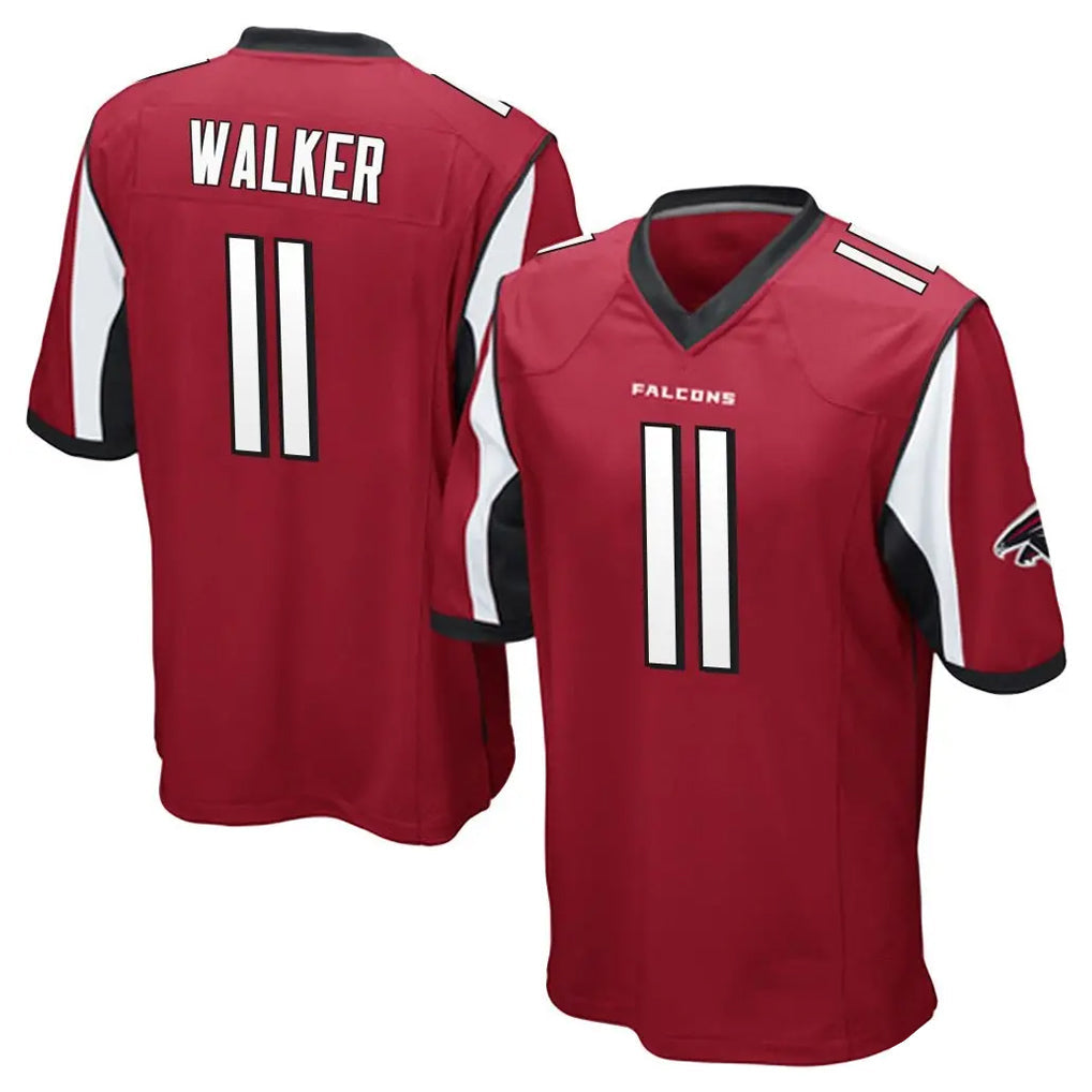 Punc A.Falcons #11 Jalon Walker Player Red Color Vapor Home Game Stitched Jerseys