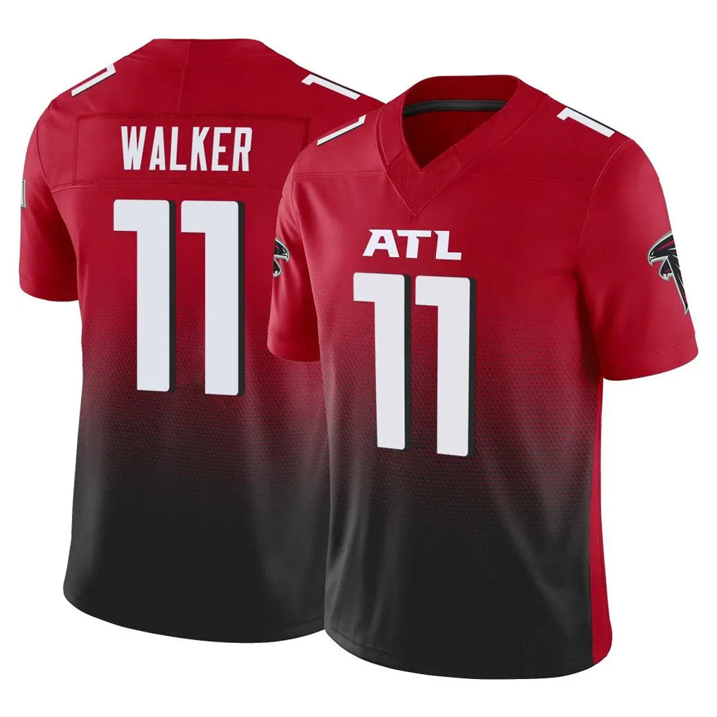 Punc A.Falcons #11 Jalon Walker Player Red Vapor F.U.S.E. Limited Stitched Jerseys