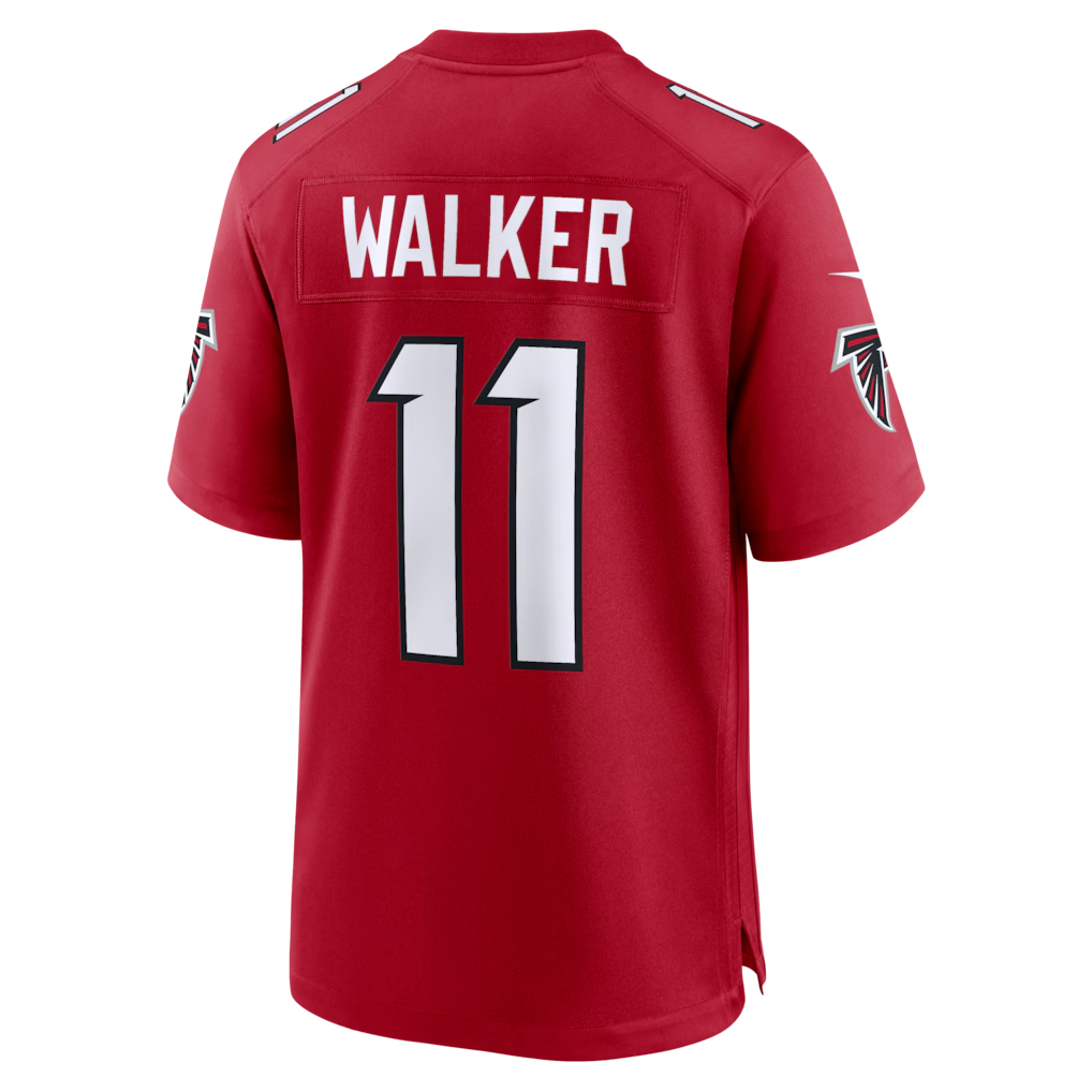 Punc A.Falcons #11 Jalon Walker Red Game Stitched Jerseys