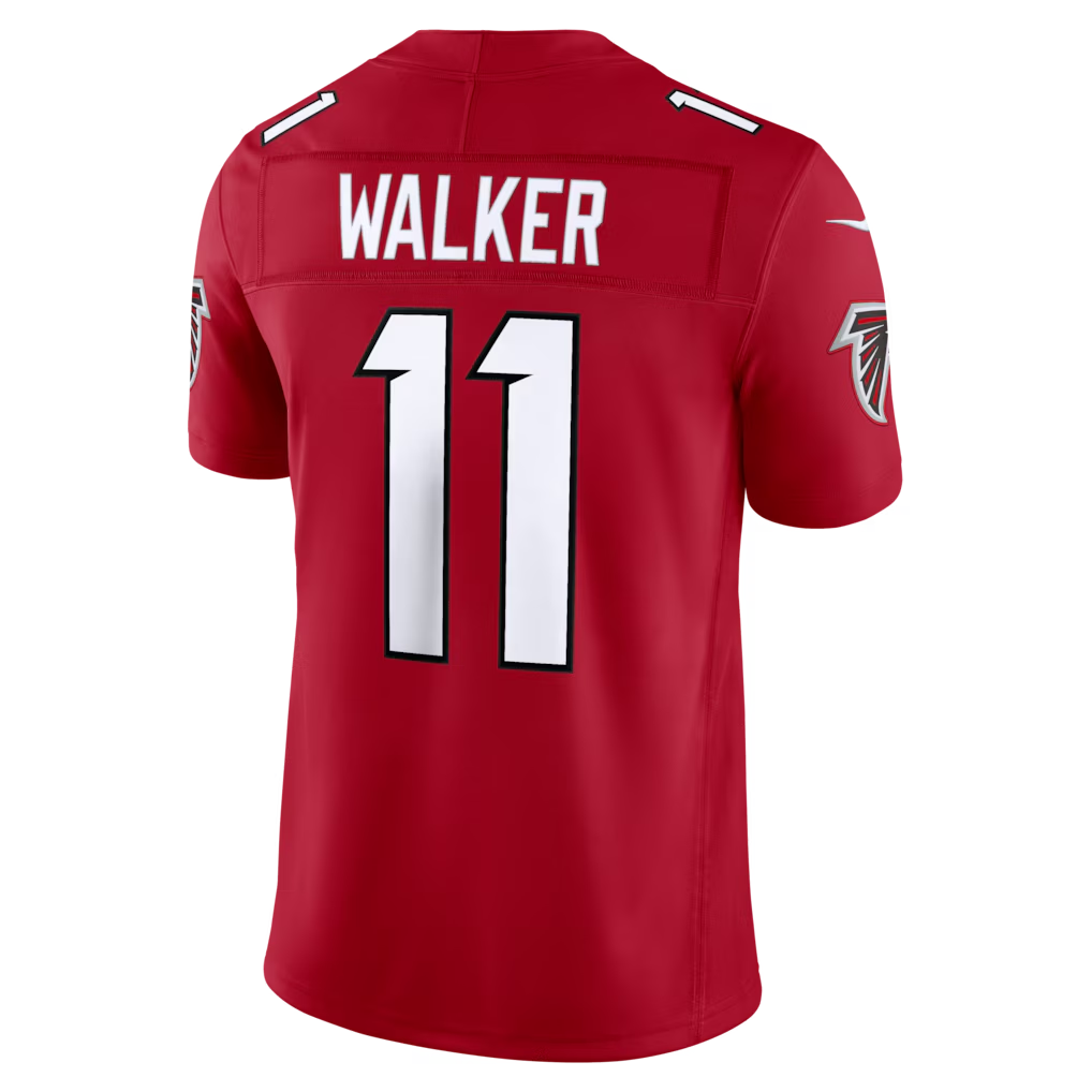 Punc A.Falcons #11 Jalon Walker Red Team Vapor F.U.S.E. Stitched Limited Jerseys
