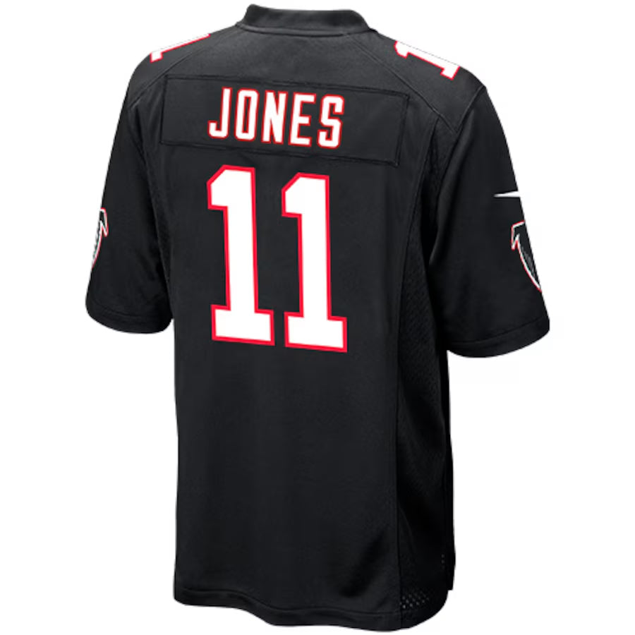 Punc A.Falcons #11 Julio Jones Player Black Replica Game Stitched Jerseys