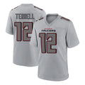 Punc A.Falcons #12 Avieon Terrell Player Gray Fashion Home Game Stitched Jerseys