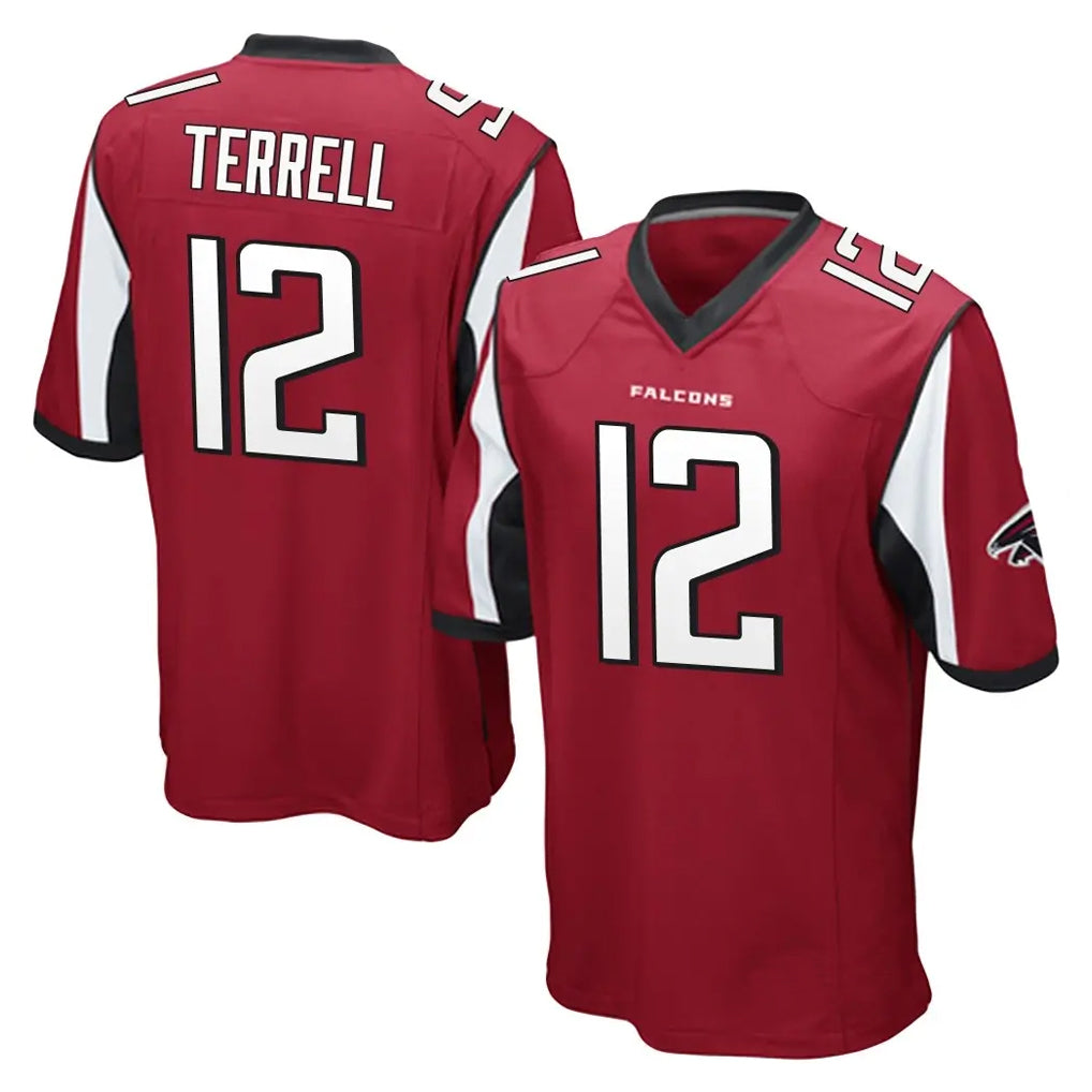 Punc A.Falcons #12 Avieon Terrell Player Red Color Vapor Home Game Stitched Jerseys