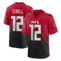 Punc A.Falcons #12 Avieon Terrell Player Red Home Game Stitched Jerseys