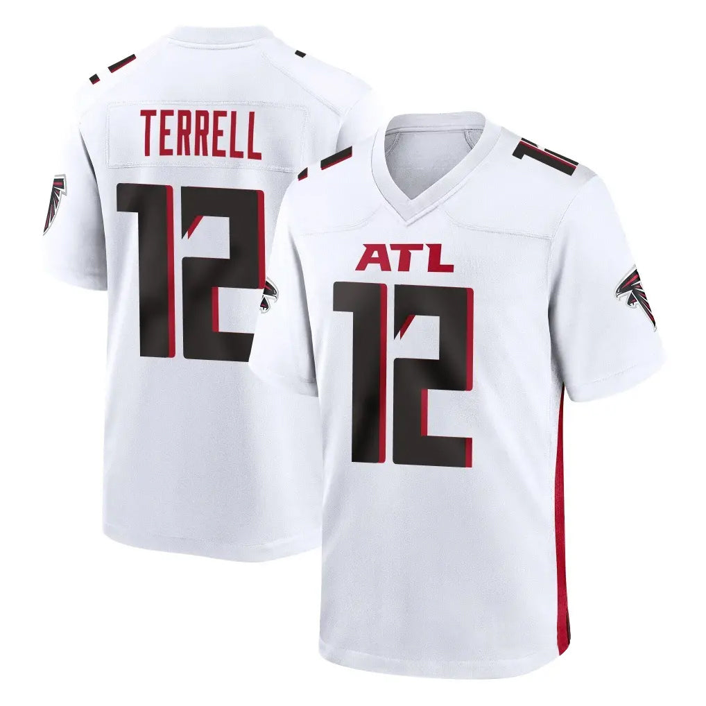 Punc A.Falcons #12 Avieon Terrell Player White Home Game Stitched Jerseys