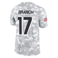 Punc A.Falcons #17 Zachariah Branch Player Arctic Camo Salute to Service Limited Stitched Jerseys