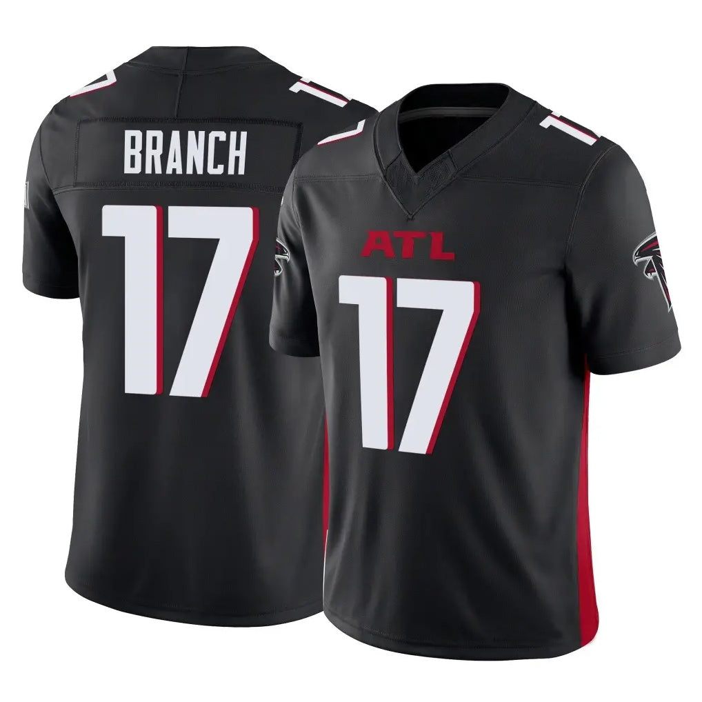 Punc A.Falcons #17 Zachariah Branch Player Black Alternate Vapor F.U.S.E. Limited Stitched Jerseys