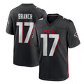 Punc A.Falcons #17 Zachariah Branch Player Black Home Game Stitched Jerseys