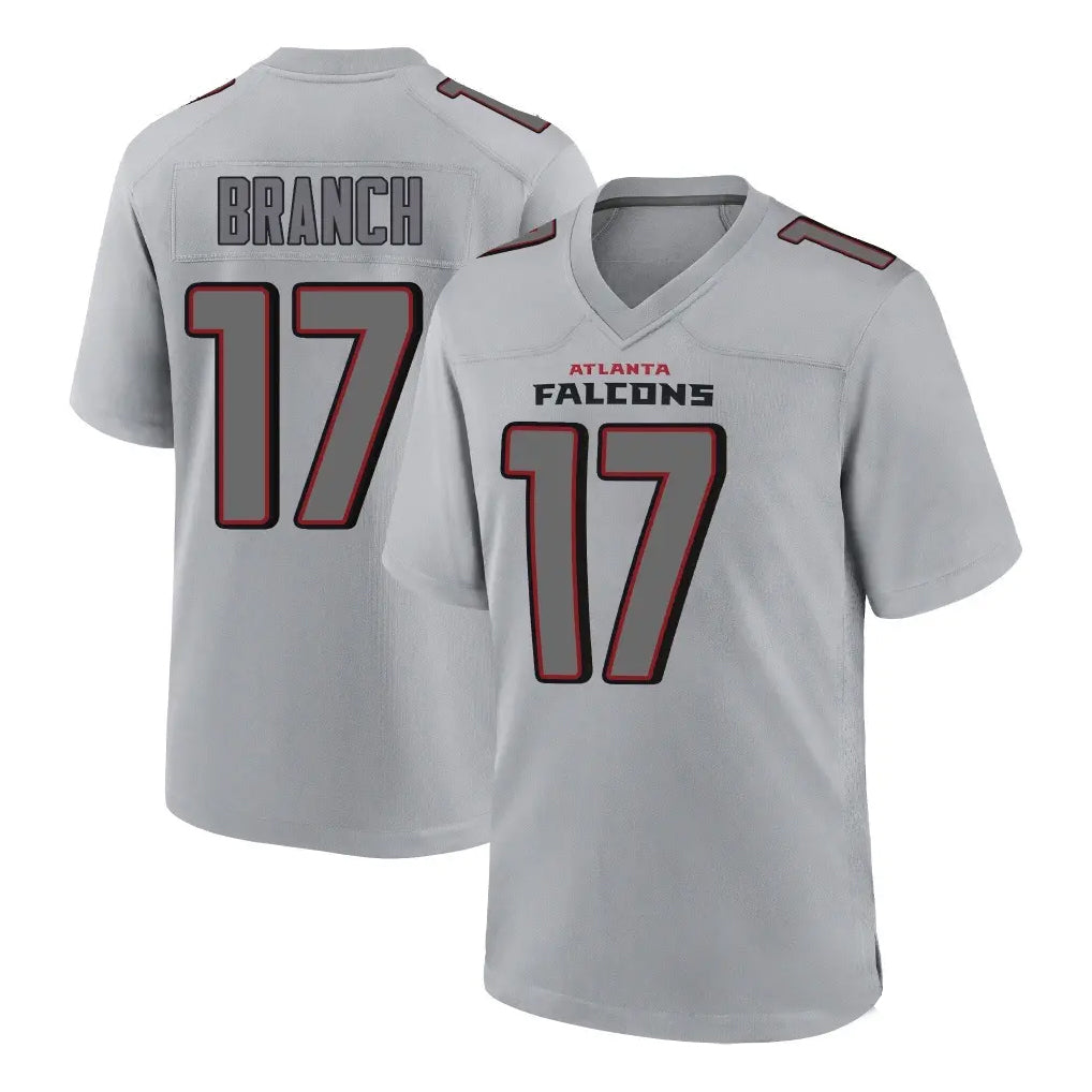 Punc A.Falcons #17 Zachariah Branch Player Gray Fashion Home Game Stitched Jerseys