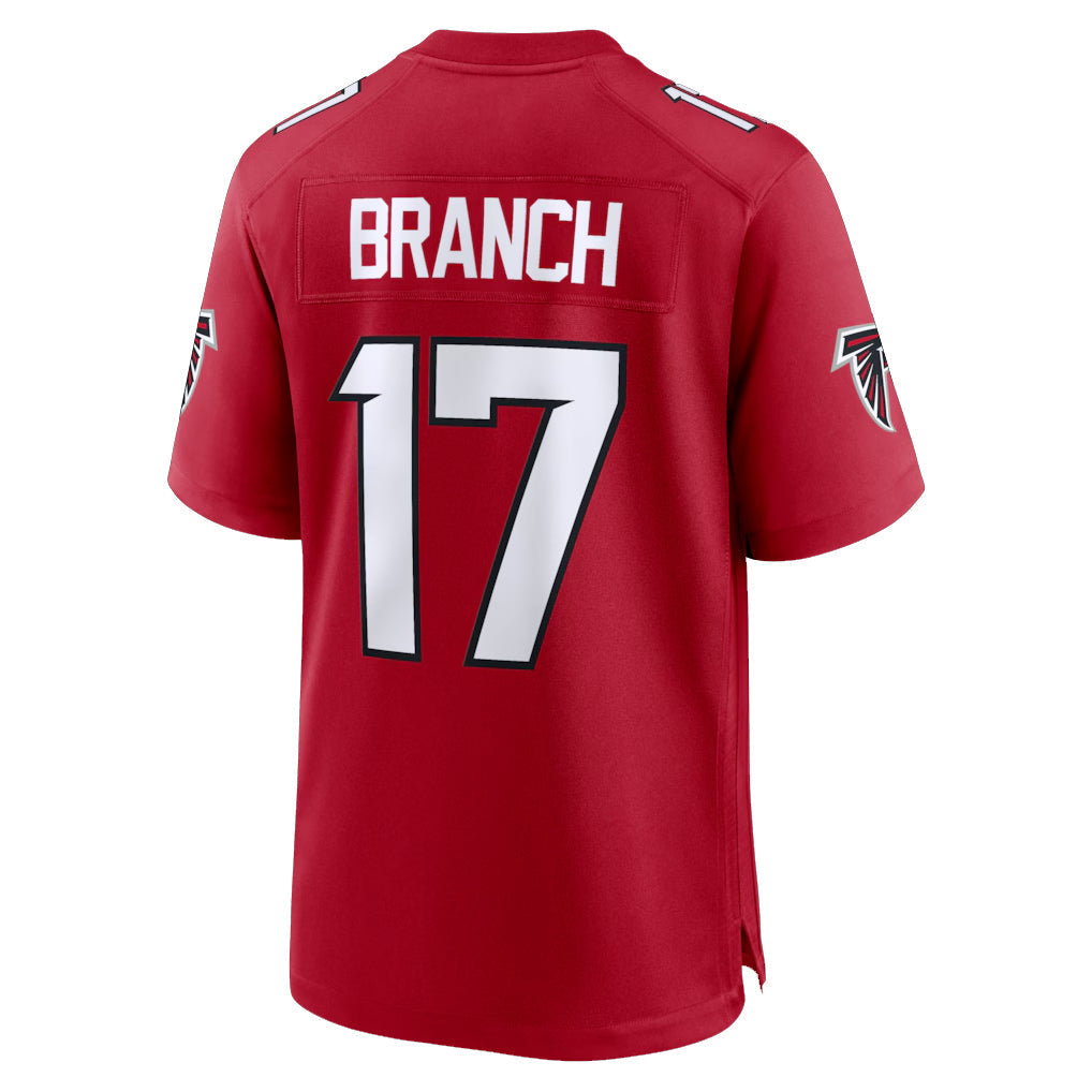 Punc A.Falcons #17 Zachariah Branch Player Red Home Game Stitched Jerseys