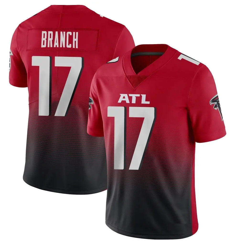 Punc A.Falcons #17 Zachariah Branch Player Red Vapor Untouchable Limited Home Game Stitched Jerseys