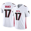 Punc A.Falcons #17 Zachariah Branch Player White Vapor F.U.S.E. Limited Stitched Jerseys