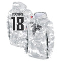 Punc A.Falcons #18 Kirk Cousins Player Arctic Camo Salute to Service Limited Hoodie Stitched Jerseys