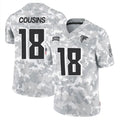 Punc A.Falcons #18 Kirk Cousins Player Arctic Camo Salute to Service Limited Stitched Jerseys