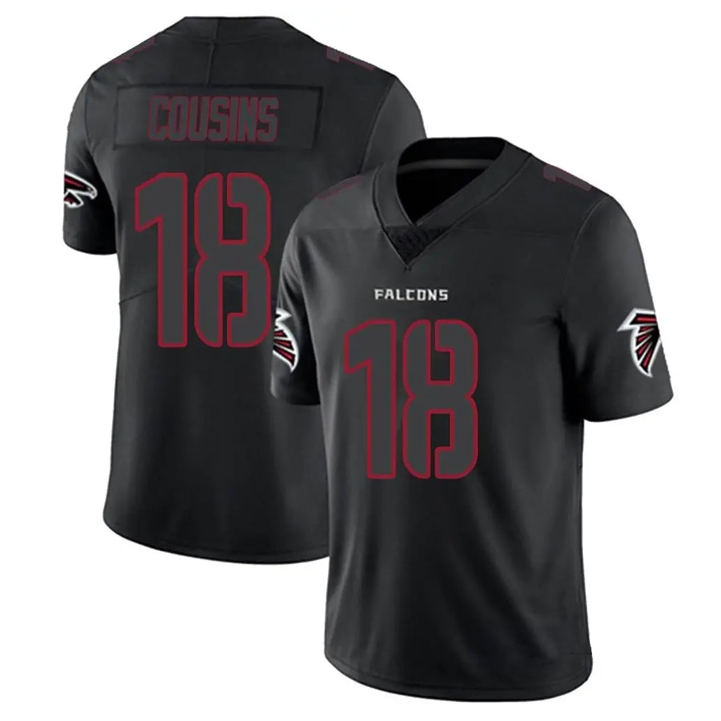 Punc A.Falcons #18 Kirk Cousins Player Black Impact Limited Game Stitched Jerseys