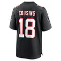 Punc A.Falcons #18 Kirk Cousins Player Black Limited Home Game Stitched Jerseys
