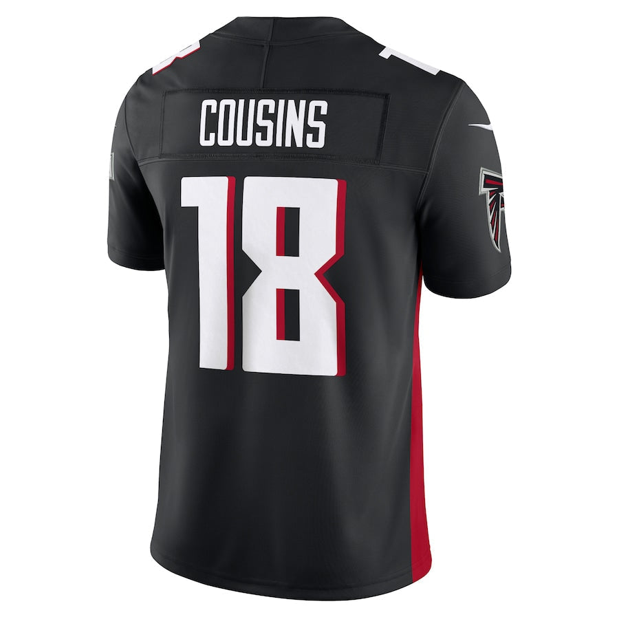 Punc A.Falcons #18 Kirk Cousins Player Black Vapor F.U.S.E. Limited Stitched Jerseys