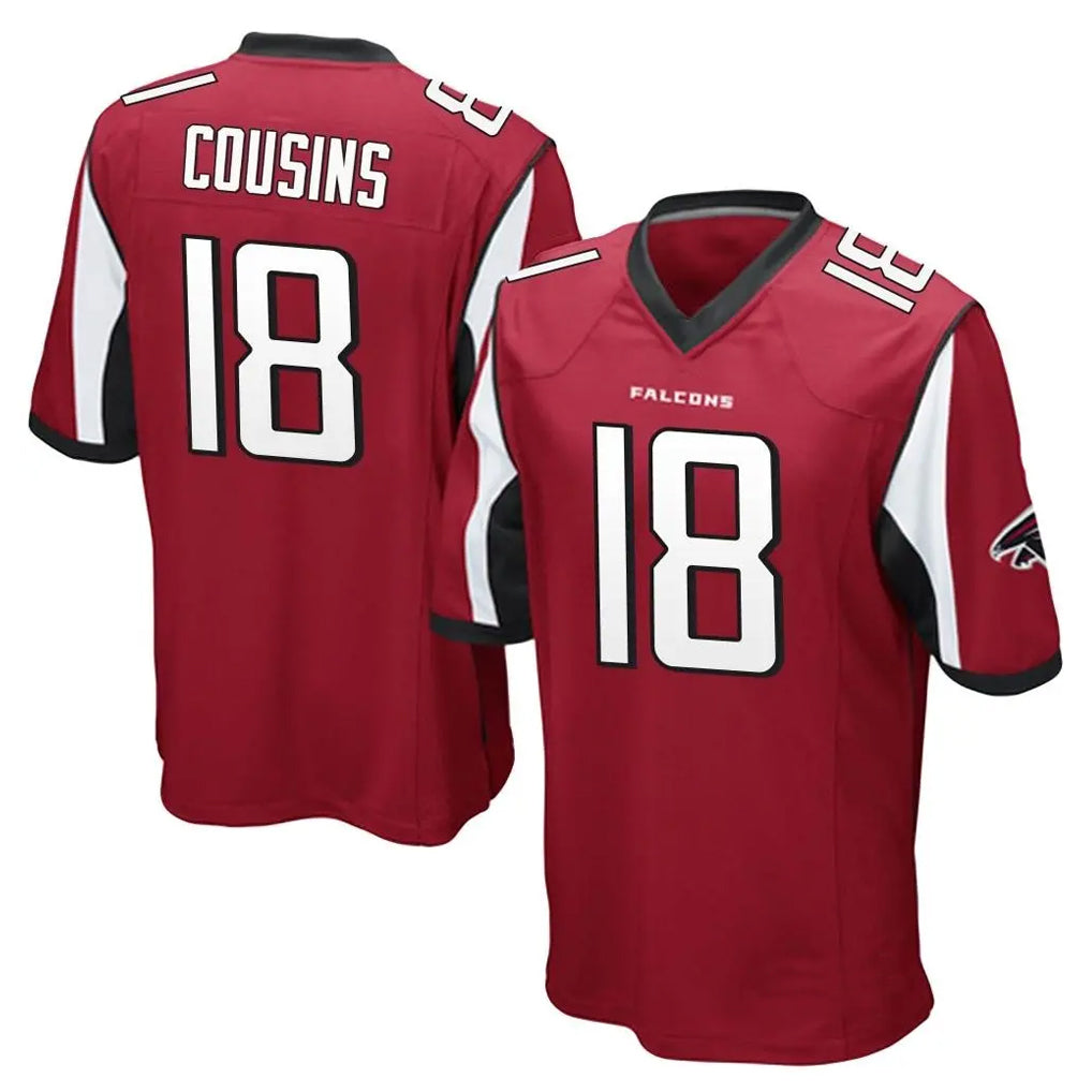 Punc A.Falcons #18 Kirk Cousins Player Red Color Vapor Home Game Stitched Jerseys