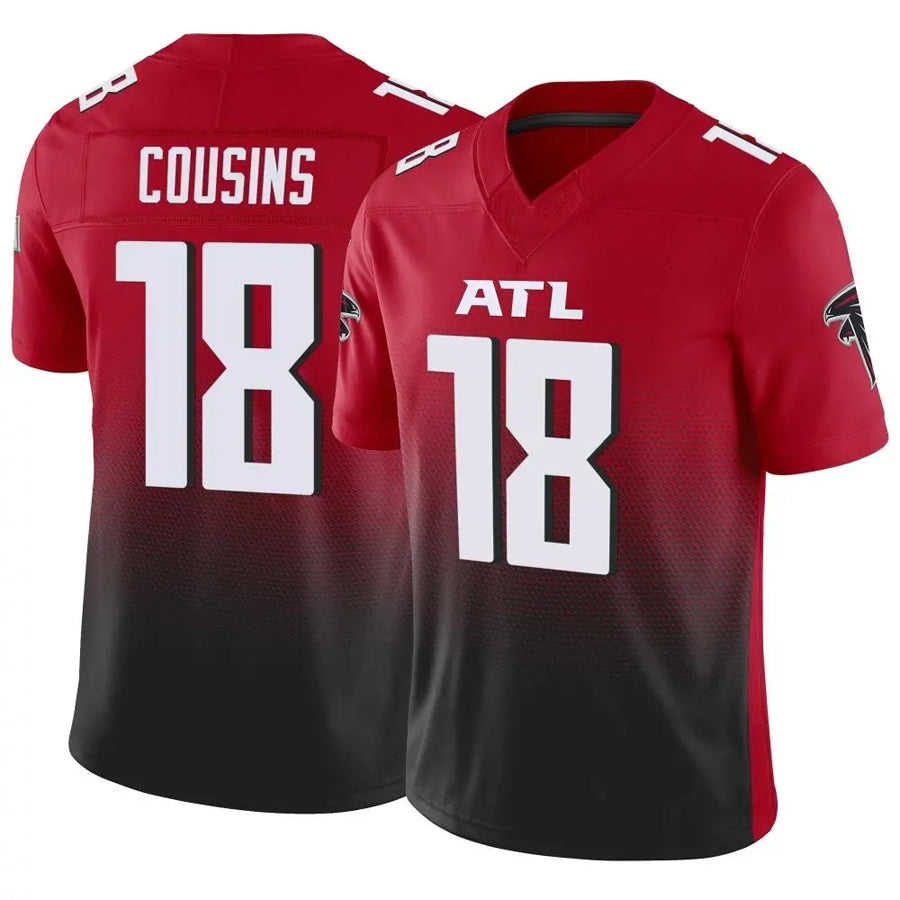Punc A.Falcons #18 Kirk Cousins Player Red Vapor F.U.S.E. Limited Stitched Jerseys
