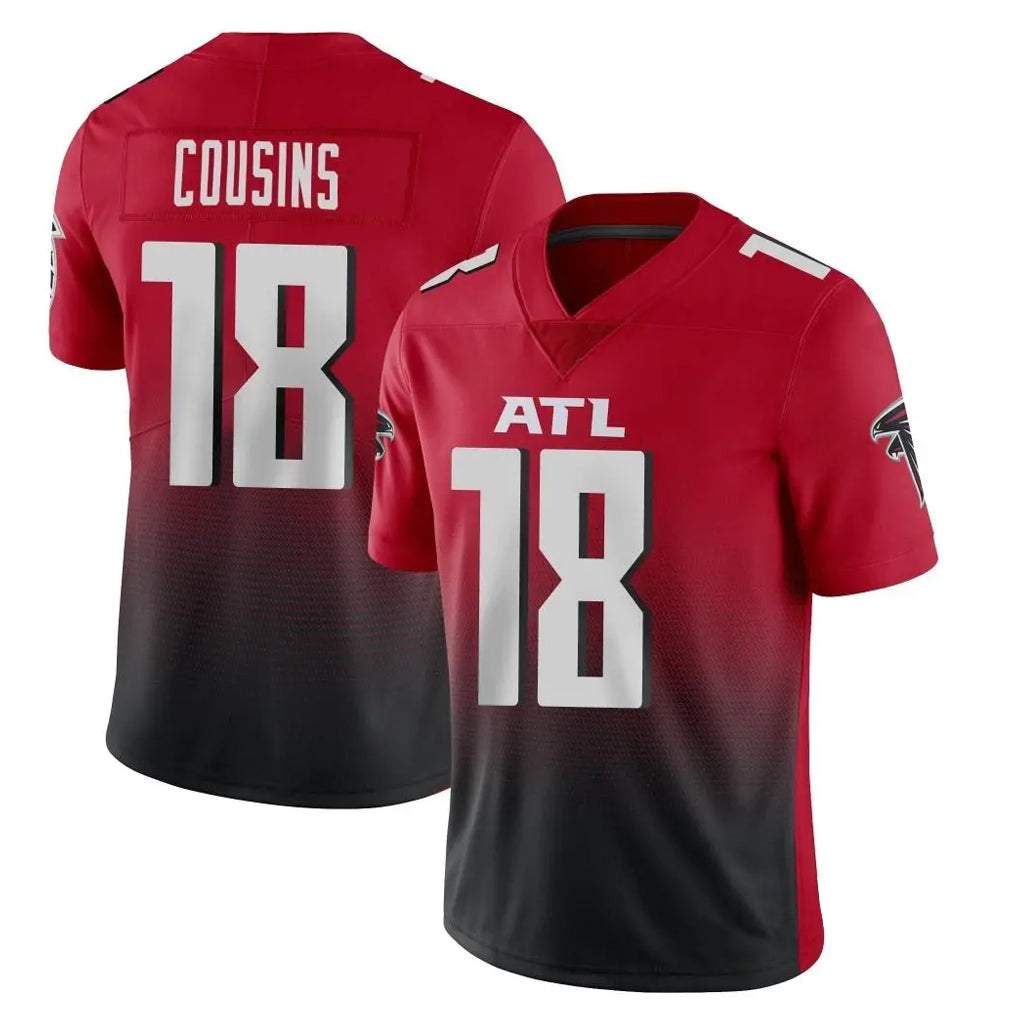Punc A.Falcons #18 Kirk Cousins Player Red Vapor Untouchable Limited Home Game Stitched Jerseys