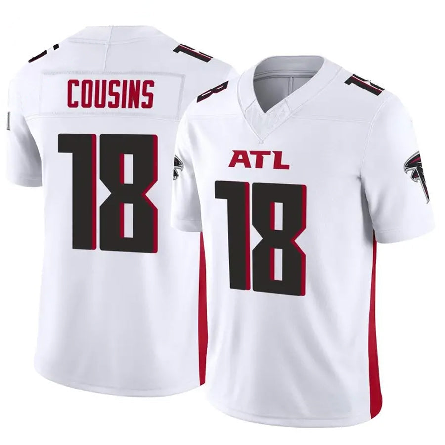 Punc A.Falcons #18 Kirk Cousins Player Vapor F.U.S.E. Limited Whtie Stitched Jerseys