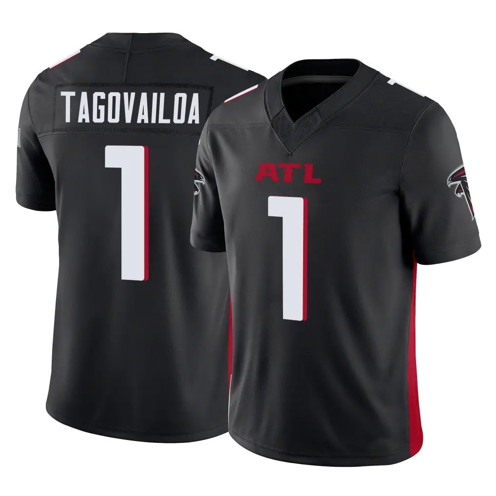 Punc A.Falcons #1 Tua Tagovailoa Player Black Vapor F.U.S.E. Limited Home Game Stitched Jerseys