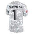 Punc A.Falcons #1 Tua Tagovailoa Player Camo Salute to Service Limited Stitched Jerseys