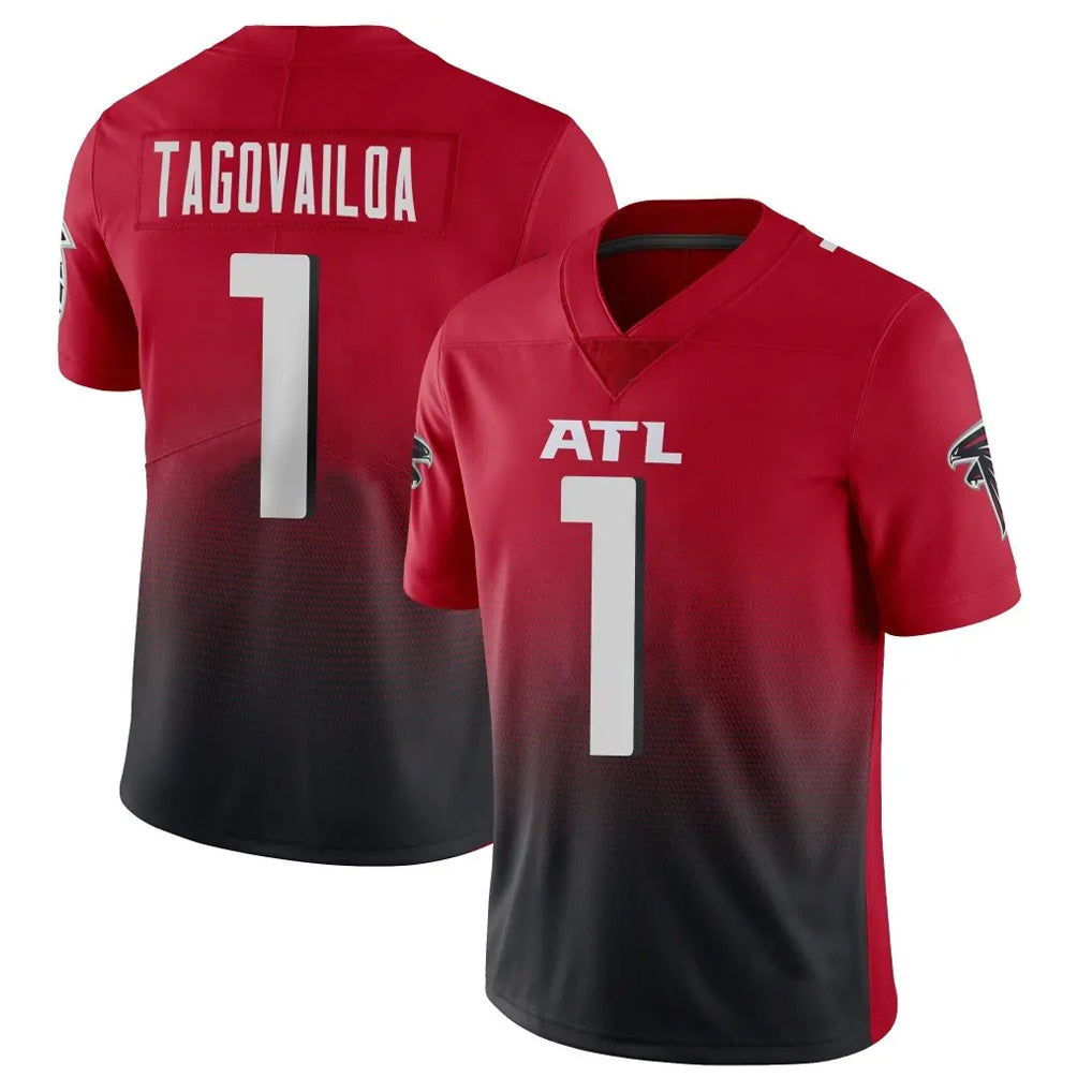 Punc A.Falcons #1 Tua Tagovailoa Player Red Vapor Untouchable Limited Home Game Stitched Jerseys