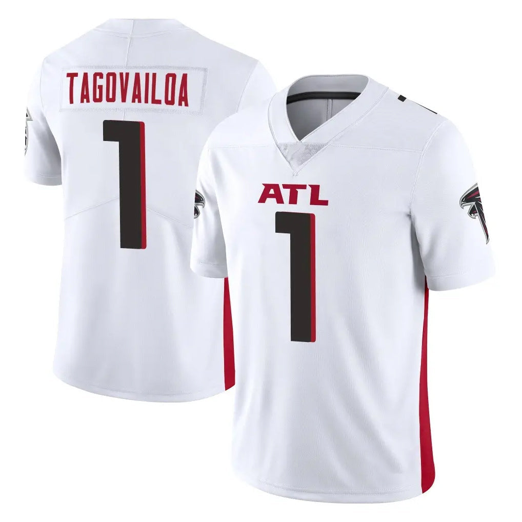 Punc A.Falcons #1 Tua Tagovailoa Player White Vapor Untouchable Limited Home Game Stitched Jerseys