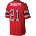 Punc A.Falcons #21 Deion Sanders Mitchell & Ness Red Legacy Replica Jersey
