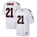Punc A.Falcons #21 Deion Sanders Mitchell & Ness Big & Tall 1992 Retired Player Stitched Jerseys - White