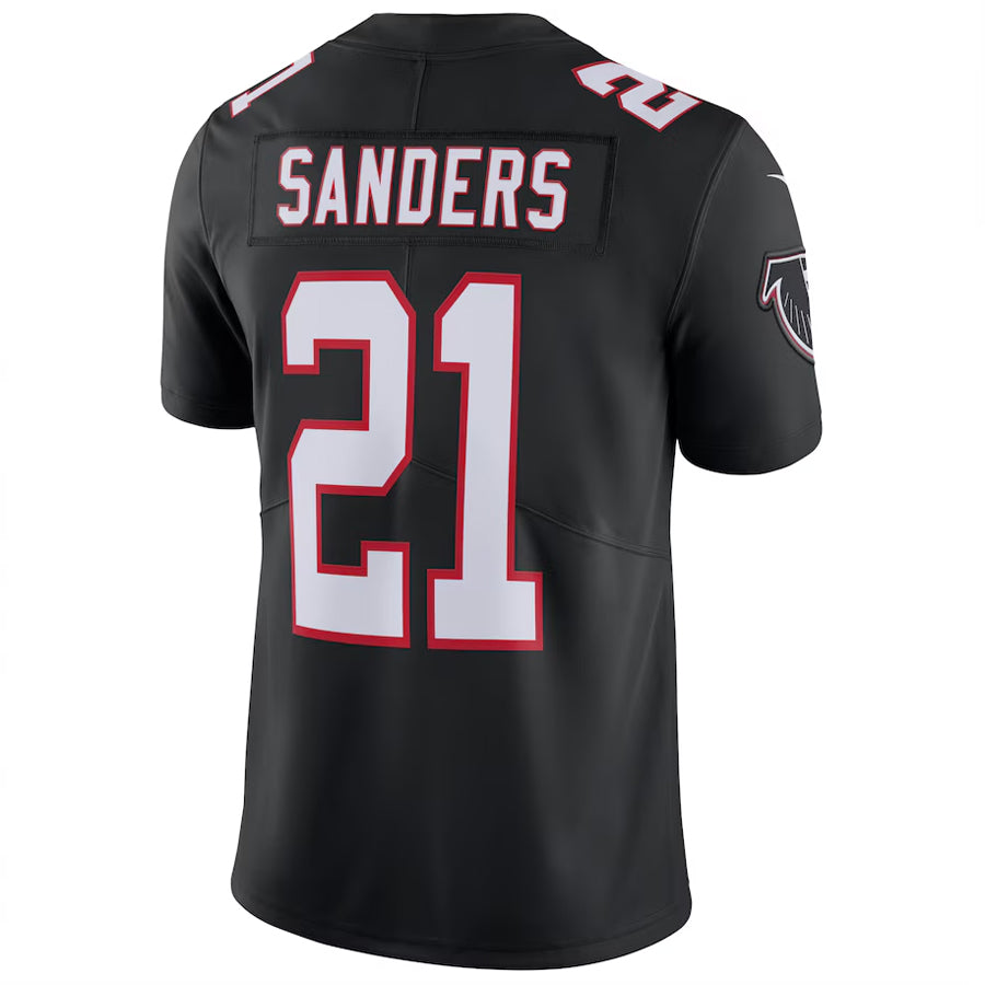 Punc A.Falcons #21 Deion Sanders Player Black Limited Game Stitched Jerseys