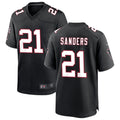 Punc A.Falcons #21 Deion Sanders Player Black Throwback Limited Stitched Jerseys