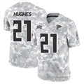 Punc A.Falcons #21 Mike Hughes Player Arctic Camo Salute to Service Limited Stitched Jerseys