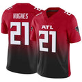 Punc A.Falcons #21 Mike Hughes Player Red Vapor F.U.S.E. Limited Stitched Jerseys